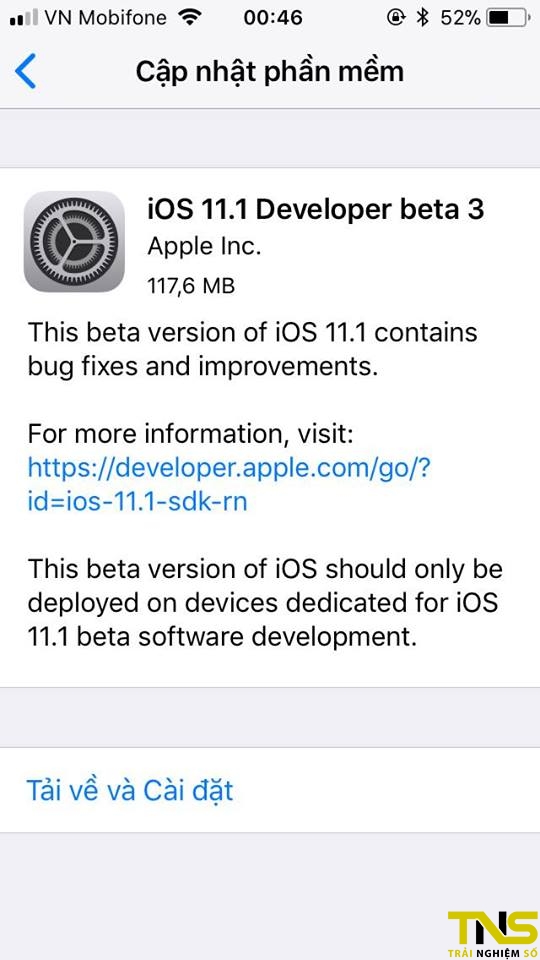 iOS 11.1 beta 3 - Apple tiếp tục ra bản cập nhật iOS 11.1 beta 3 iOS 11.1 beta 3 - Apple tiếp tục ra bản cập nhật iOS 11.1 beta 3