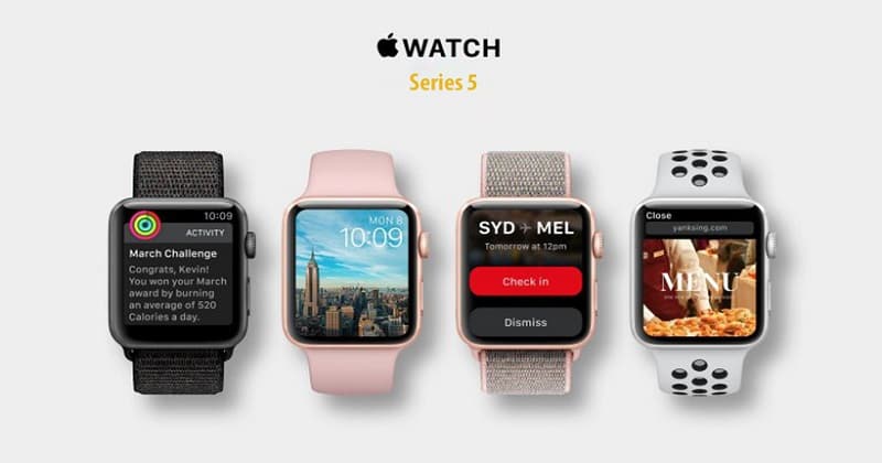 Apple Watch Series 5 - Apple Watch Series 5 có dung lượng pin lớn hơn so với thế hệ trước Apple Watch Series 5 Apple Watch Series 5 - Apple Watch Series 5 có dung lượng pin lớn hơn so với thế hệ trước