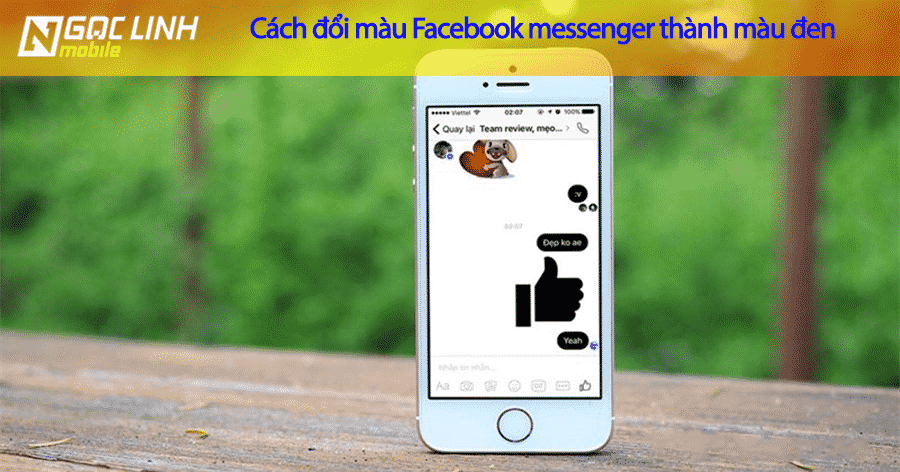Hướng dẫn đổi màu đen của facebook messenger trên iPhone mới nhất