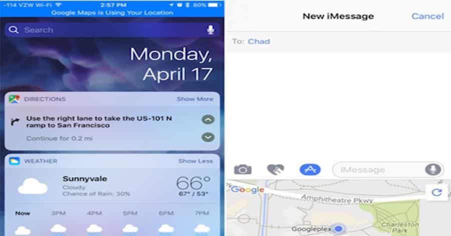 Đã sử dụng được google maps trên iPhone ở ngoài màn hình khoá
