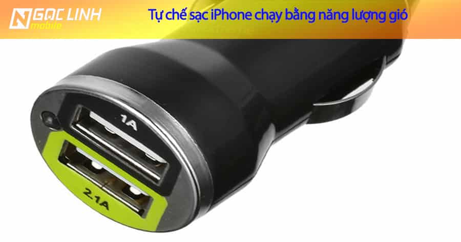 Quá siêu chàng trai này tự chế được sạc iPhone bằng sức gió