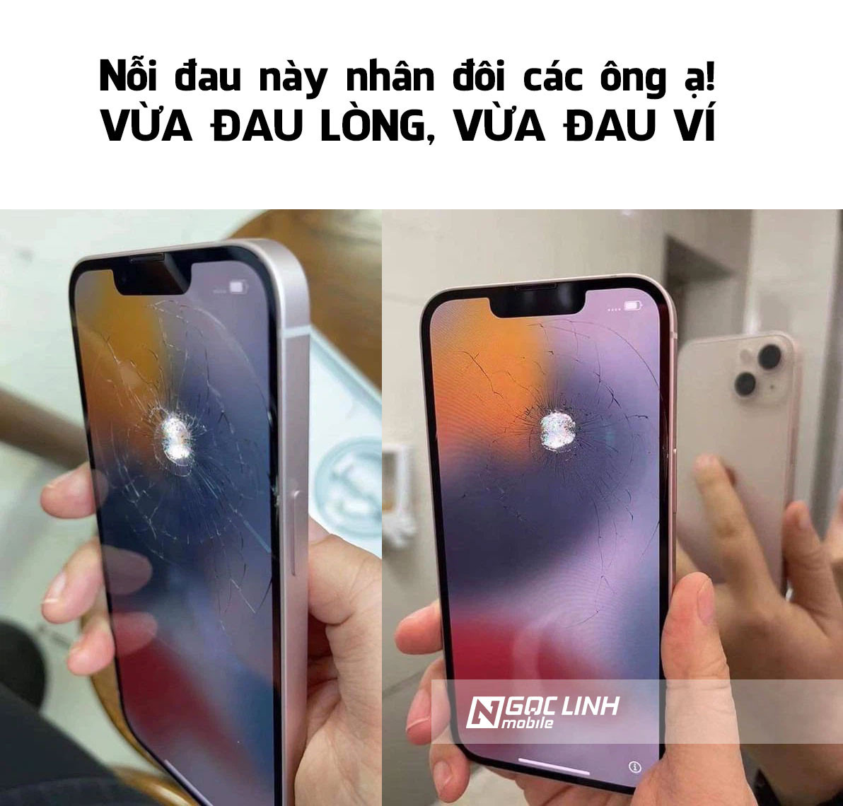 Vỡ màn iPhone 13, ngay trong ngày đầu mở bán