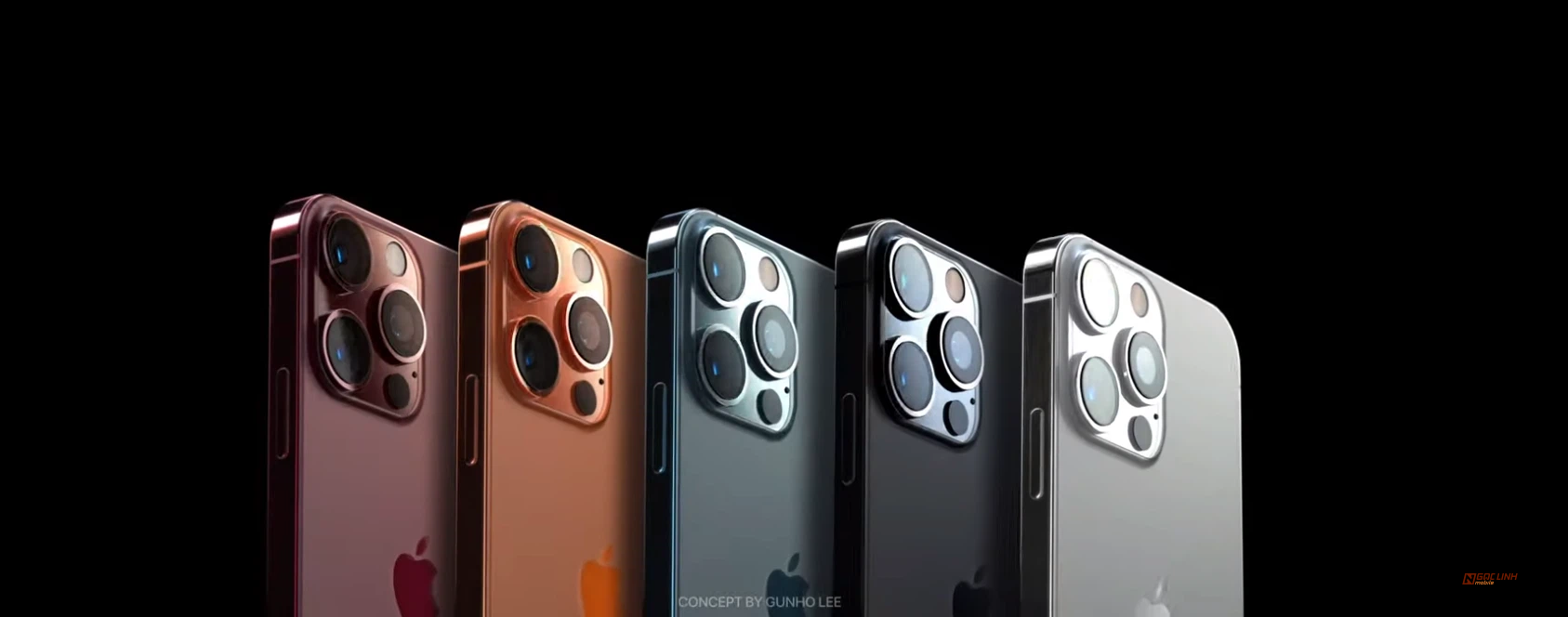 Concept iPhone 13 màu cam đồng cực kỳ hút mắt