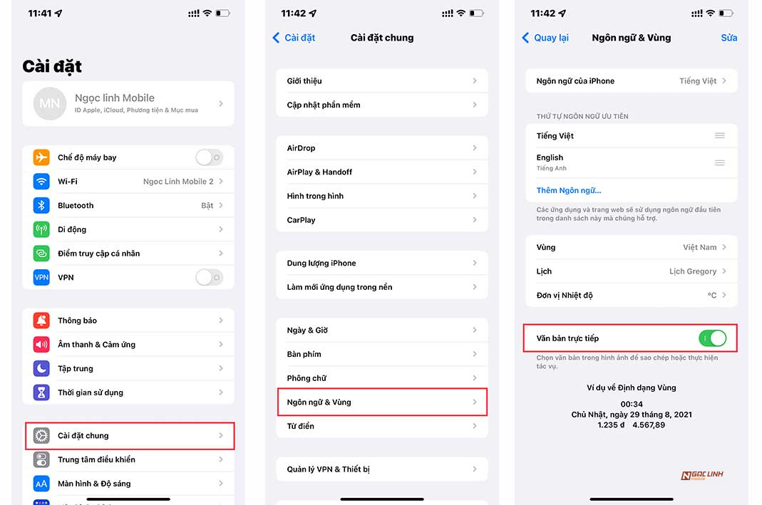 Live Text trên iOS 15, cách bật và dùng