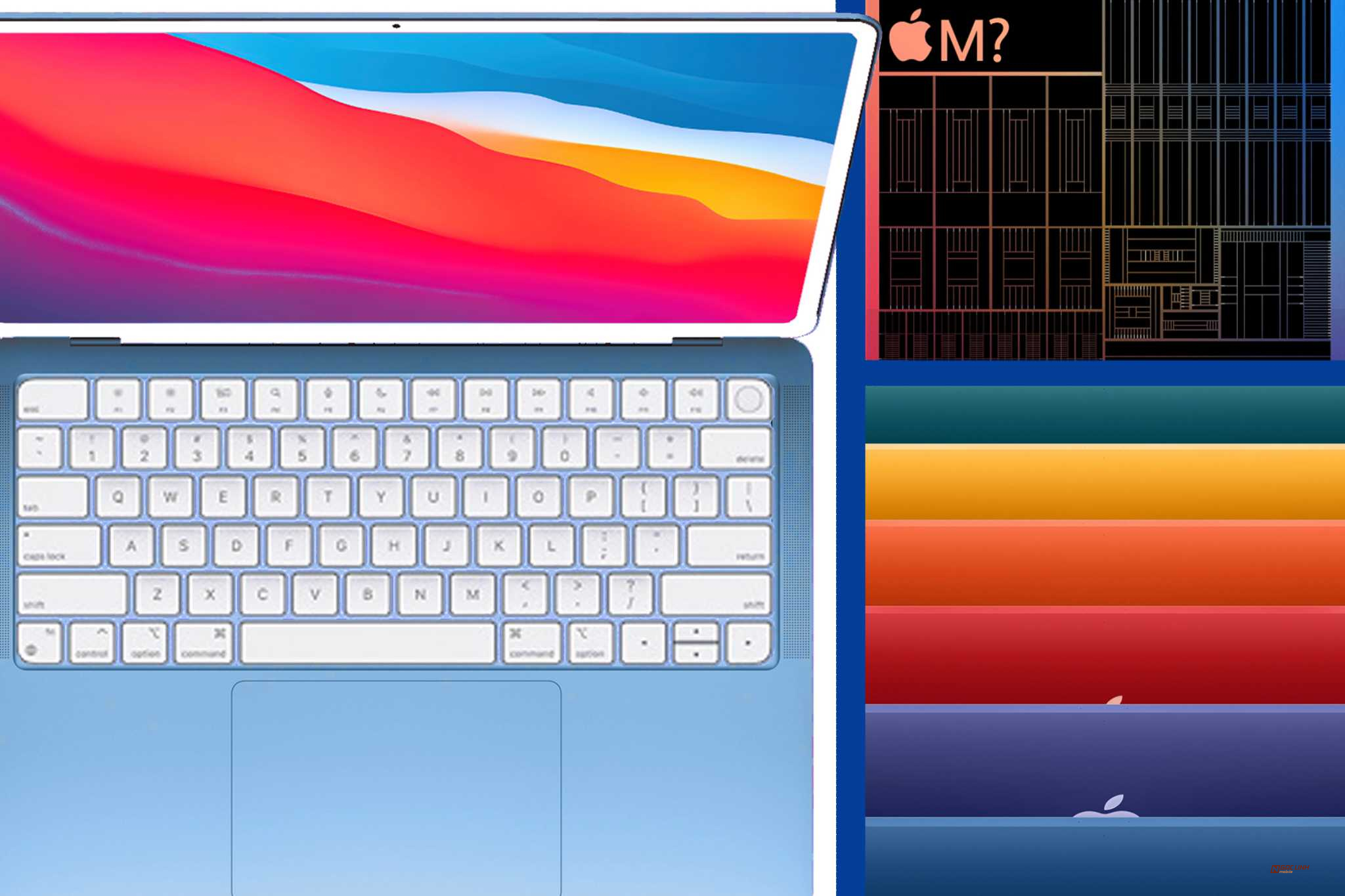 MacBook Air 2022 lộ thiết kế mới, có 6 tuỳ chọn màu sắc