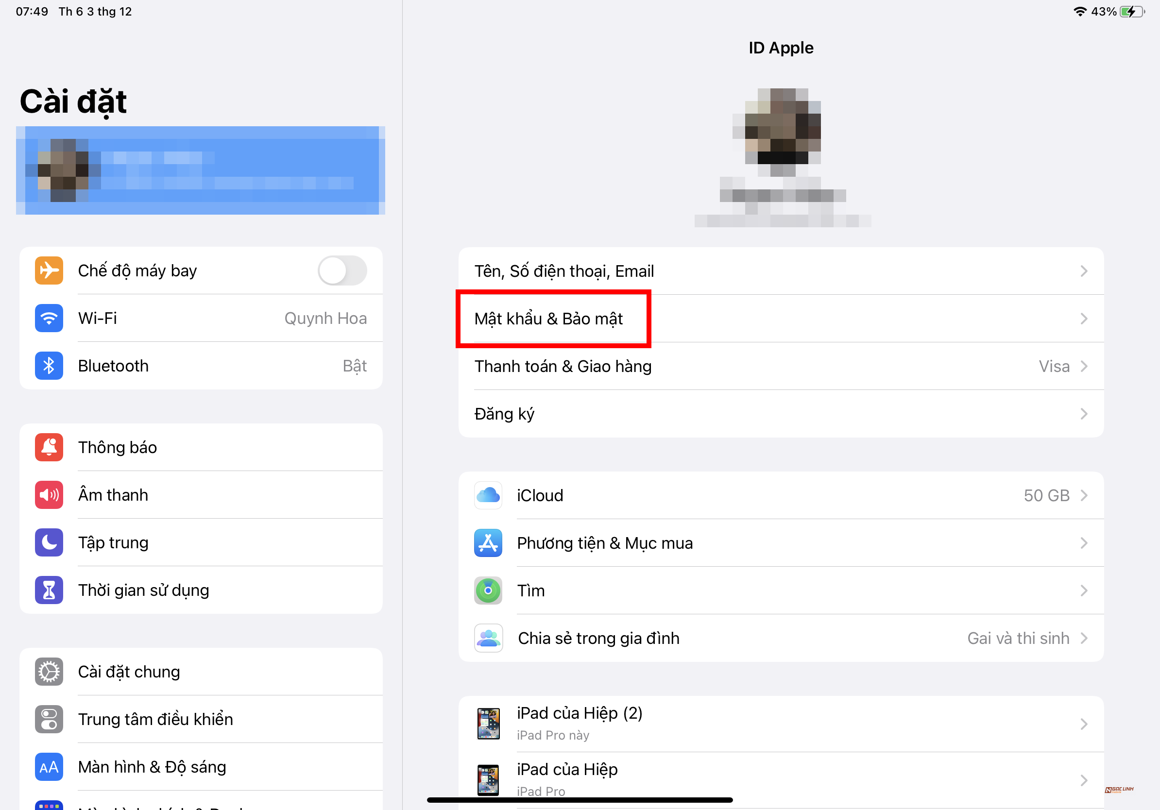 Thêm liên lạc tin cậy để khôi phục mật khẩu iCloud