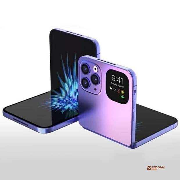 iPhone có thể gập màn hình rò rỉ concept cực đẹp