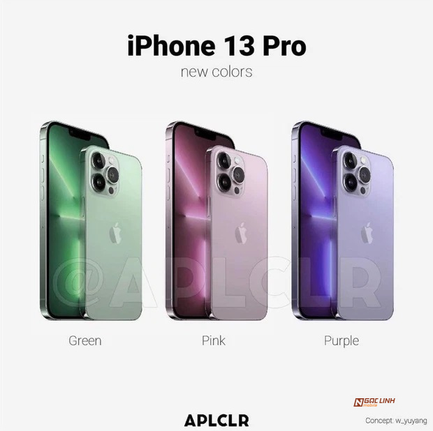 iPhone 13 dòng Pro sẽ có thêm tới 3 màu mới?