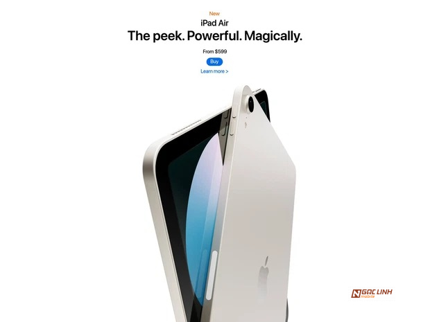 iPad Air 5 2022 rò rỉ hình ảnh, giá bán trước giờ G