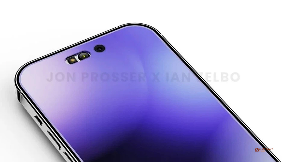 Ảnh render iPhone 14 Pro với màn hình siêu đẹp