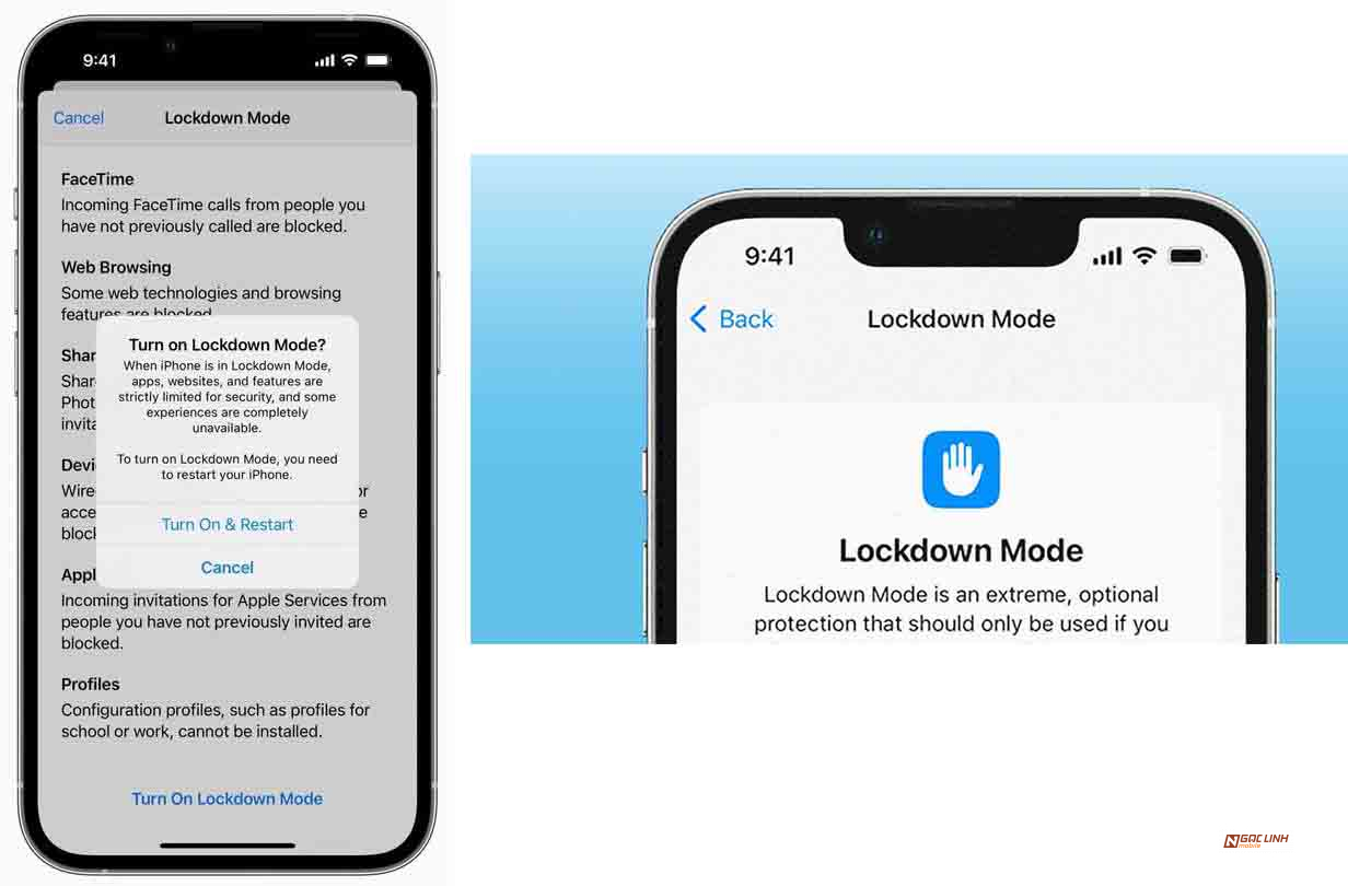 Lockdown Mode chế độ bảo mật siêu hạng mới