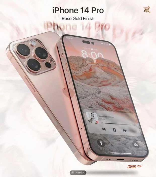 concept iPhone14 với nhiều màu sắc đẹp mê mẩn