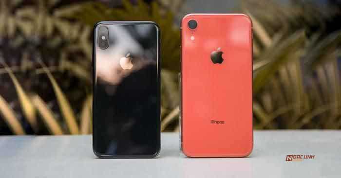 Mẫu iPhone XR và XS