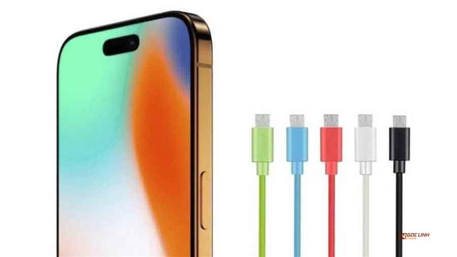 Cáp sạc USB-C đa sắc ra mắt cùng iPhone 15
